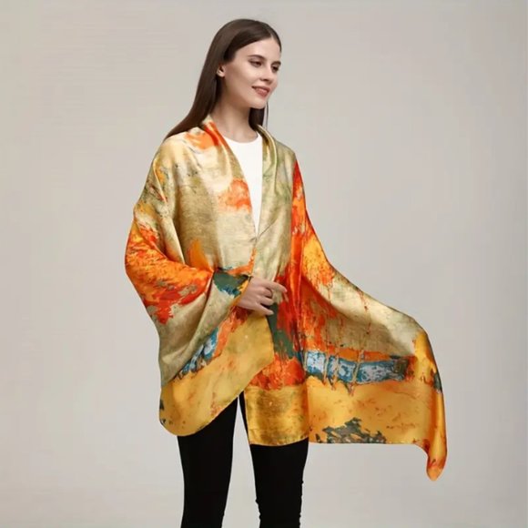 ๐50% OFF/3+...Beautiful Abstract Pattern Scarf/Shawl/Wrap - Picture 3 of 7